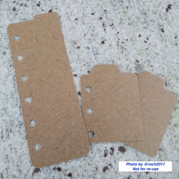 A7 Ring Binder Basket Weave Embossed Leather Planner - Picture 10 of 10